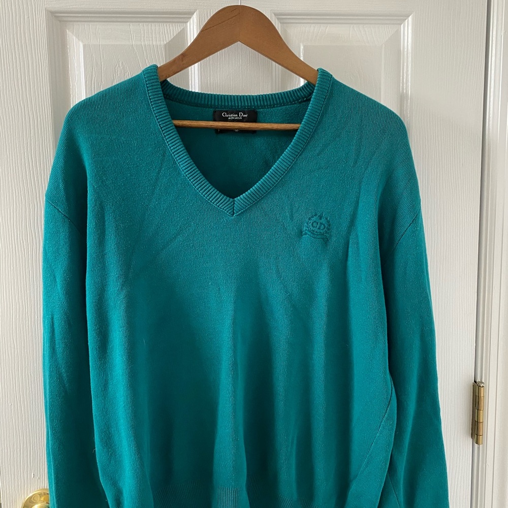 Vintage Christian Dior Monsieur V-Neck Sweater